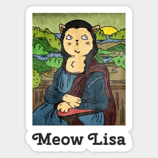 Meow Lisa Sticker